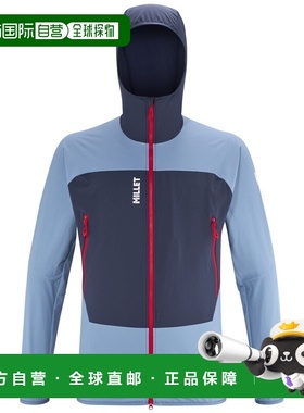 自营欧洲直邮Millet觅乐 FUSION XCS 男款 蓝色软壳夹克外套