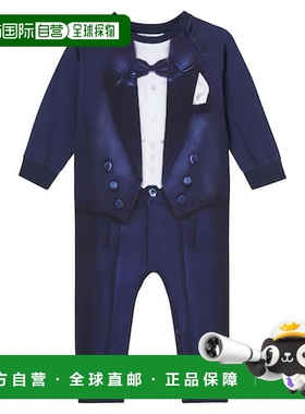 1h可退 香港直邮Molo 婴儿 Fairfax 棉混纺连体衣童装 blue蓝色