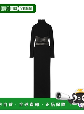 香港直邮Alaia 高领长袖连衣裙 AA9R12194J047包臀裙长裙
