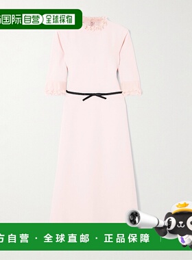 香港直邮Valentino 华伦天奴 女士 粉色卡迪连衣裙 7B3VADT01MM