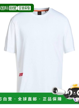 1h可退 香港直邮BOSS 波士 男士 T恤 white白色 舒适时尚