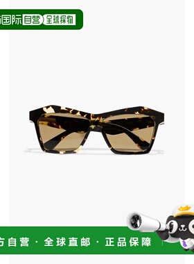香港直邮Bottega Veneta 葆蝶家 女士 D形框龟甲色醋纤太阳眼镜 B