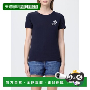 香港直邮EA7 女士T恤 7W001022AF18401UB102 SS2026 蓝色 T-shirt
