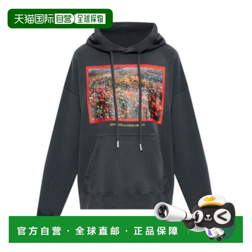 香港直邮OFF-WHITE 女士卫衣 2FE00447TW045 AW2026 黑色 长袖连