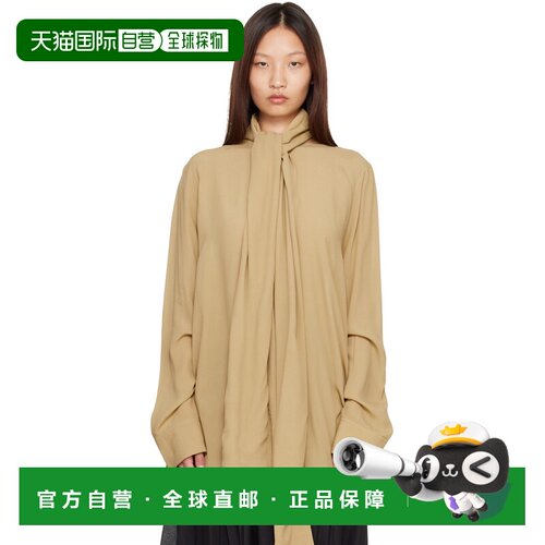 香港直邮toteme 女士 TOTEME 驼色 Draped Scarf 上装 263WRT0760