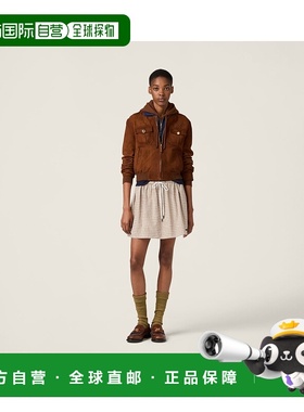 欧洲直邮MIU MIU (2025新品) Veste en suede cire外套