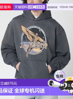 1h可退 香港直邮Represent 男士 灰色带Logo印花连帽衫 MLM100822