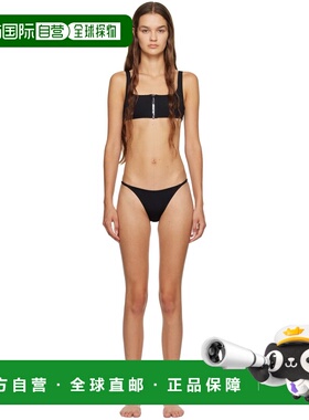 1h可退 香港直邮off-white 女士 黑色拉链比基尼 OWFA095S23JER00