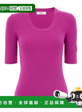 1h可退 香港直邮Chloe 短袖羊毛毛衣 CH26SMP34785