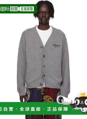 1h可退 香港直邮kenzo 高田贤三 男士 灰色 Paris Boke Flower 开