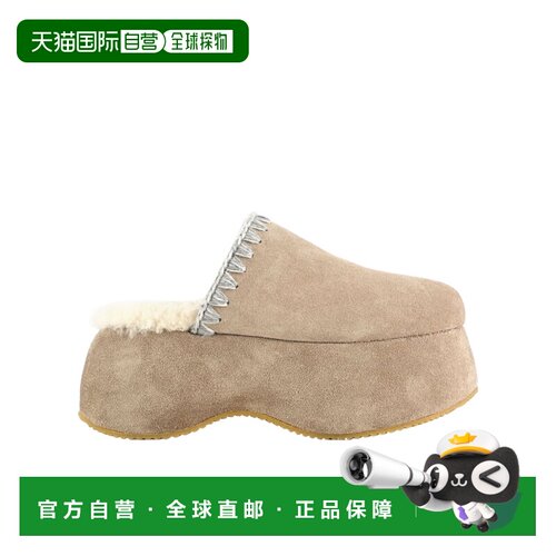 香港直邮MOU 女士拖鞋 FW491006ADKST AW2024 灰【付后1h可退】