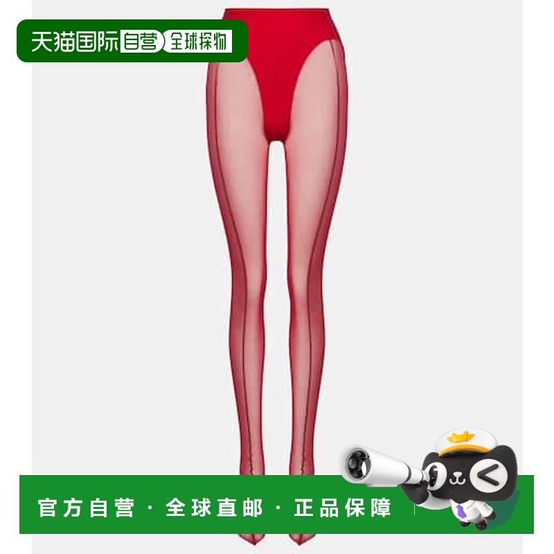 香港直邮Mugler 穆勒 女士 re/edit 透视薄纱连裤袜