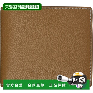 香港直邮Marni 玛尼 男士 卡其色 Contrast Stitching Leather 钱