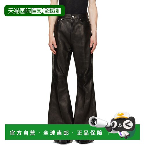 1h可退 香港直邮rick owens 瑞克 欧文斯 男士 黑色 Tower Bolan