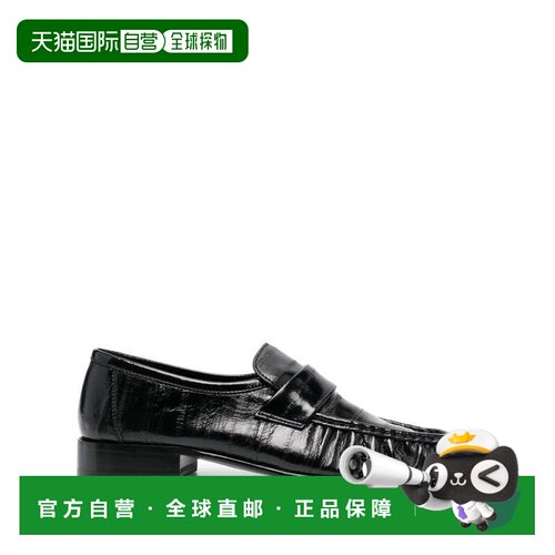 1h可退 The Row 女士 褶纹乐福鞋 F1280E17 black黑新款