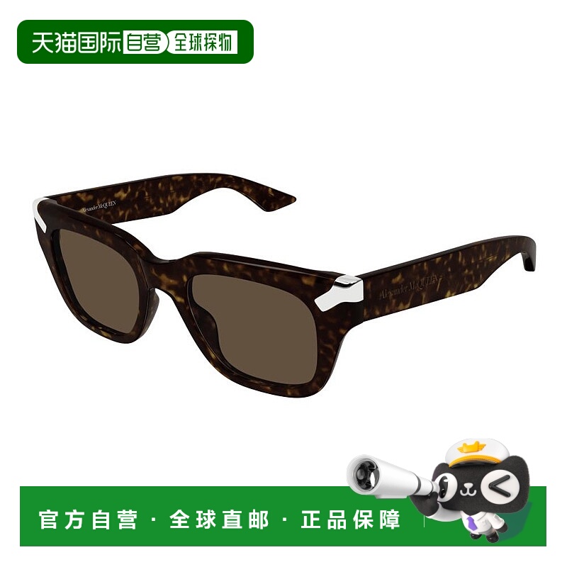 1h可退 香港直邮MCQUEEN 亚历山大 麦昆 男士 徽标太阳镜 AM0439S