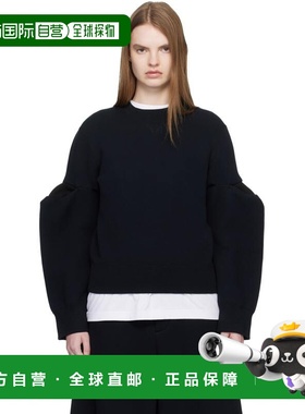 1h可退 香港直邮Sacai 女士 黑色 Sponge Sweat Pullover 套头衫