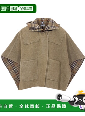 1h可退 香港直邮BURBERRY 女士斗篷 8119855C4156 SS2026 绿色