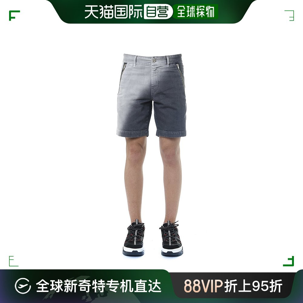 香港直发Diesel迪赛男士灰色拉链口袋直筒短裤时尚GR02P30300S714