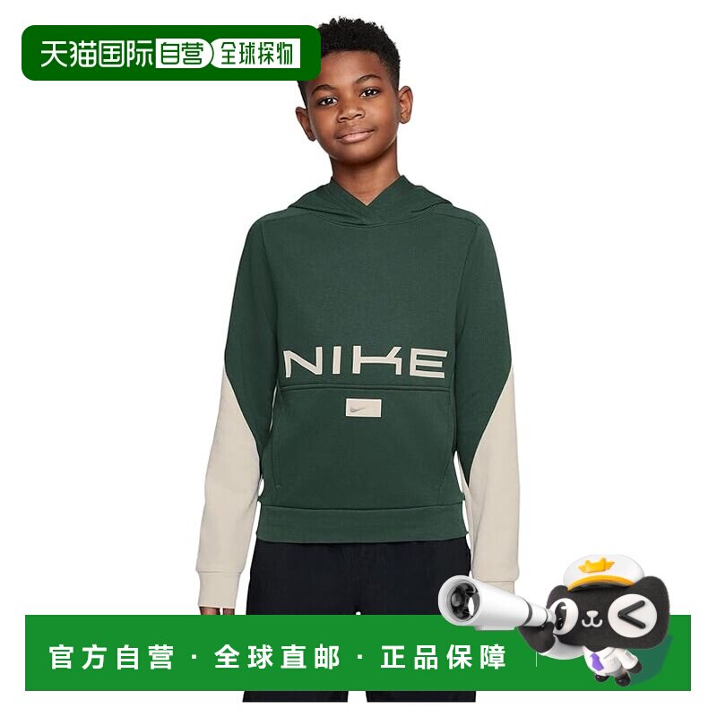 1h可退 香港直邮Nike 耐克 女童 多汗速排抓绒套头衫连帽衫(大童)