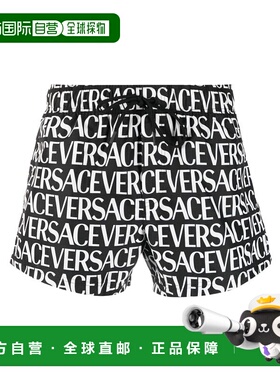 香港直邮Versace 徽标沙滩短裤 10025161A06993范思哲印花沙滩裤