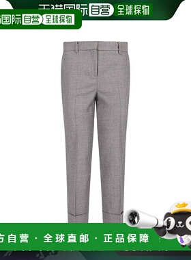 欧洲直邮INCOTEX 女士休闲裤172785D1166905羊毛直筒裤