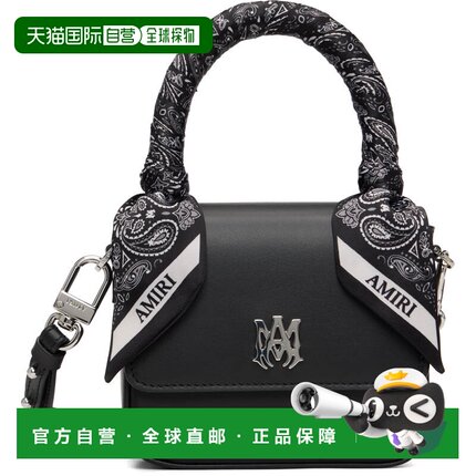 1h可退 香港直邮AMIRI 女士 黑色 Micro MA 手提包 AWBGTH1011