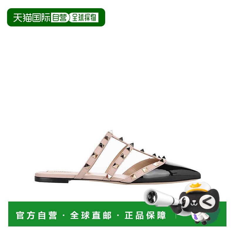 香港直邮VALENTINO ROCKSTUD 铆钉穆勒鞋 Women crov华伦天奴