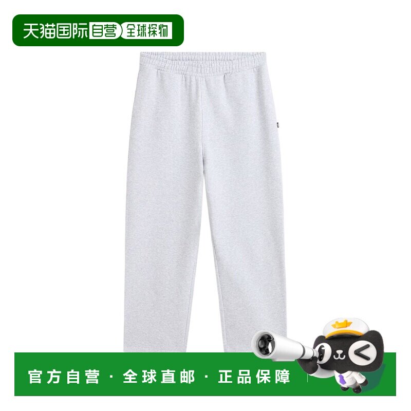 自营欧洲直邮Vans Straight Leg男士棉质浅灰色运动裤休闲裤裤子