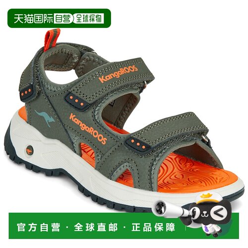 欧洲直邮Kangaroos 袋鼠 男孩鞋子 凉鞋 春夏 卡其色 K-AS TURE