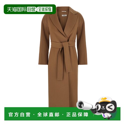 香港直邮'S Max Mara 女士 'Esturia' Coat Revers and Closure o