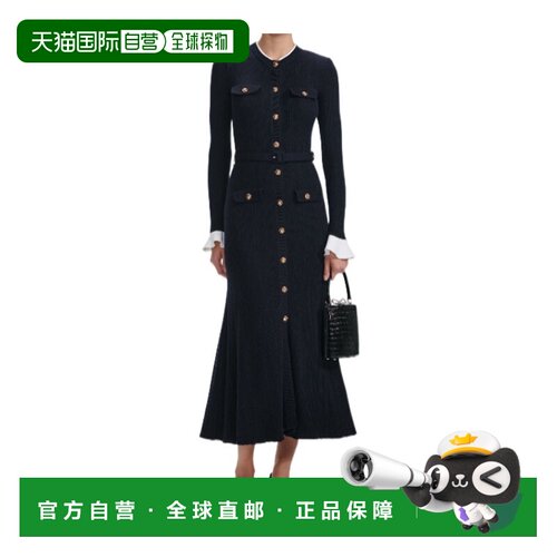 1h可退 香港直邮SELF-PORTRAIT 女士连衣裙 AW25016MN AW2025 黑