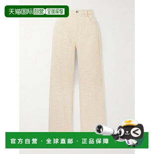 香港直邮Staud 女士 Grayson 棉质花呢阔腿裤 R24S4108TWIVY