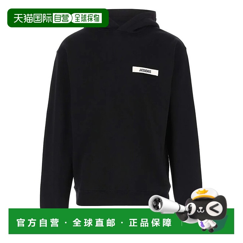 1h可退 香港直邮Jacquemus 男士 標誌貼片長袖連帽衫 HOM00247AJ0