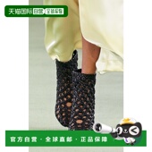 香港直邮Bottega 编织短靴 Veneta 女士 black黑色 葆蝶家 1h可退