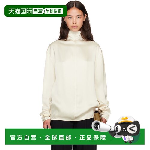 1h可退 香港直邮toteme 女士 TOTEME 灰白色 Slouch-Neck 高领衫
