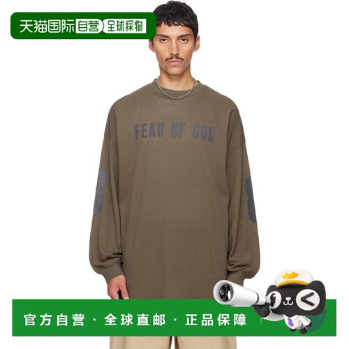 香港直邮essentials fear of god 男士 绿色 Merch 长袖 T恤 RW00