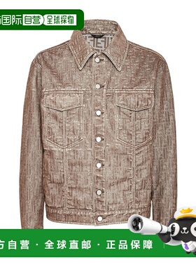 香港直邮Fendi 单排扣牛仔外套 FW0428APSW