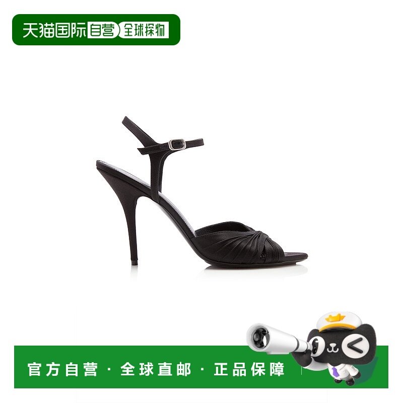 香港直邮Balenciaga 巴黎世家 女士 Dynas 褶纹绸缎高跟凉鞋,女鞋,时装凉鞋,淘宝优惠券,粉丝福利购,淘宝优惠卷