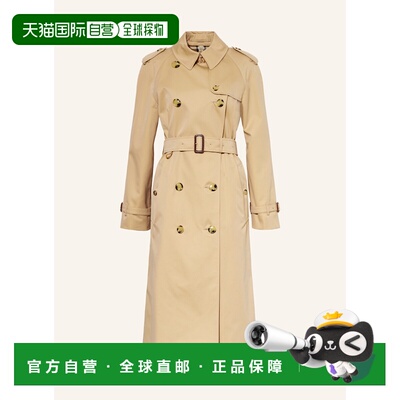 香港直邮BURBERRY 女士大衣 100311353812000 CO 浅棕色 Trench c