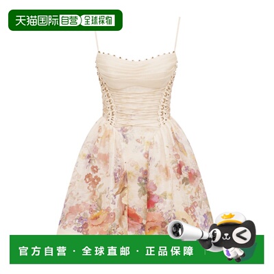 香港直邮Zimmermann Alchemy串珠迷你吊带连衣裙裙子 6913DS262