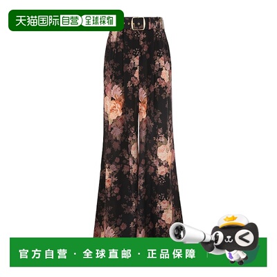 香港直邮Zimmermann 花卉图案阔腿裤 休闲裤0678PF241