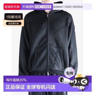Wang亚历山大王褶皱拉链卫衣男女同款 海外直邮Alexander 自营