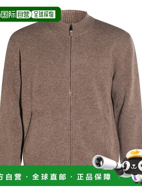 1h可退 香港直邮Canali 康钠丽 男士 棕色羊毛针织衫 C1141MK0216