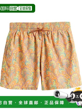 1h可退 香港直邮Etro 艾特罗 男士 泳裤 orange橙色 舒适时尚