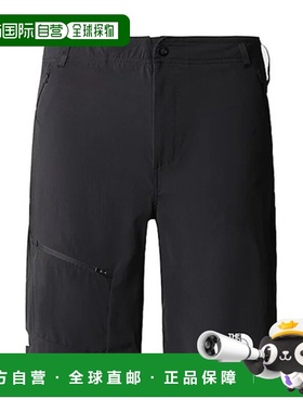 自营欧洲直邮THE NORTH FACE北面 SPEEDLIGHT男士黑色尼龙弹力短