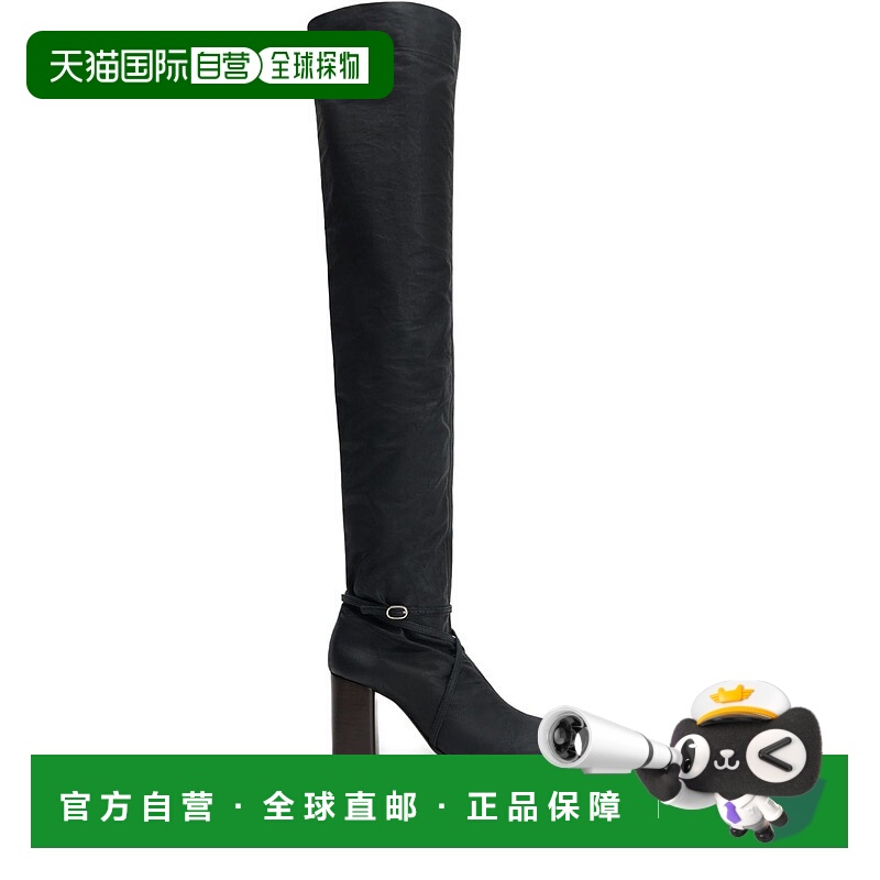 1h可退 香港直邮Lemaire 女士 Anatomic 高筒靴子(Onyx) FO0219LF