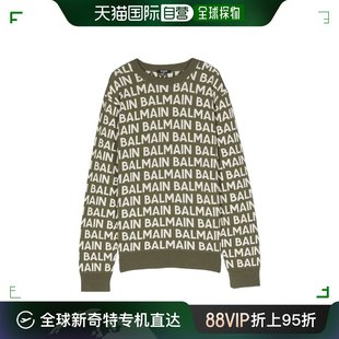 logo嵌花毛衣童装 香港直邮Balmain 巴尔曼 女童 BT9P20W0101