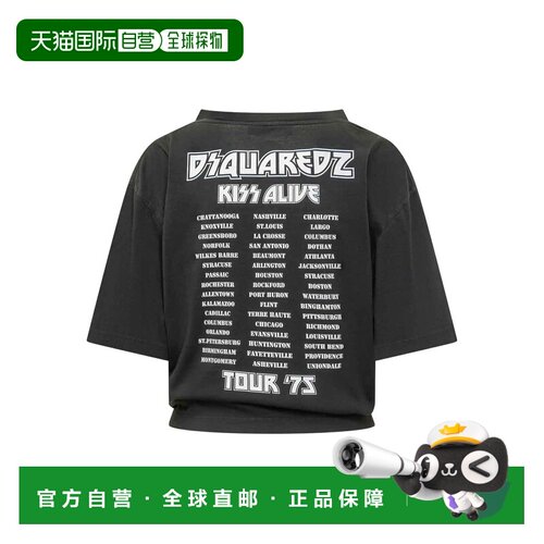 1h可退 欧洲直邮DSQUARED2 女士T恤 S72GD0611D20035900 AW2025