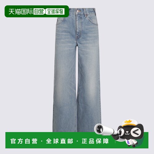 1h可退 香港直邮CELINE 女士牛仔裤 2N691930F07SV直筒裤
